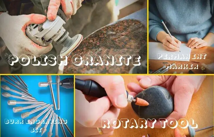 Engrave granite using a cutter