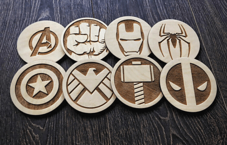 Laser Cut Coasters