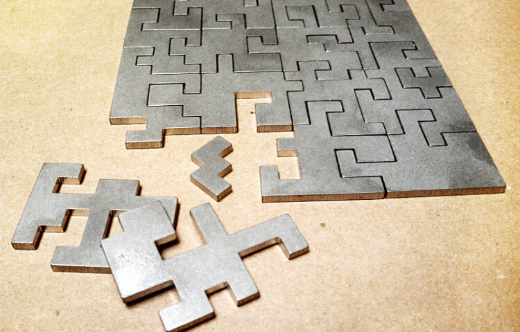 Cutting Puzzles from steel