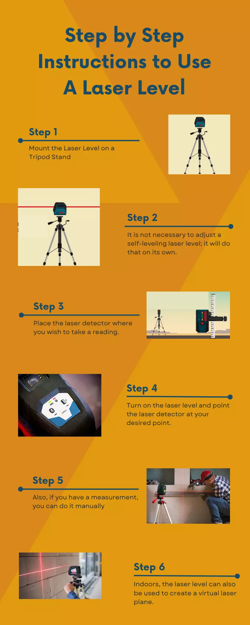 How to Use a Laser Level? (infographic)
