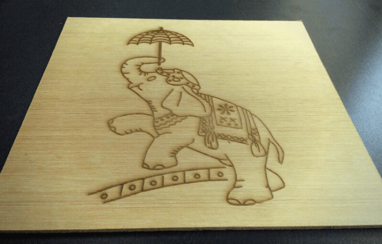 Laser engraving on MDF